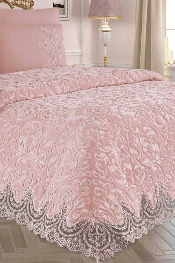 French Lace Blanket Set Powder Dowry Set - 10