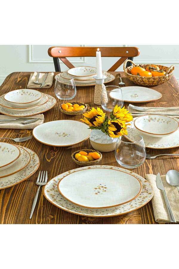 Freya Porcelain 24-Piece Dinner Set - 1