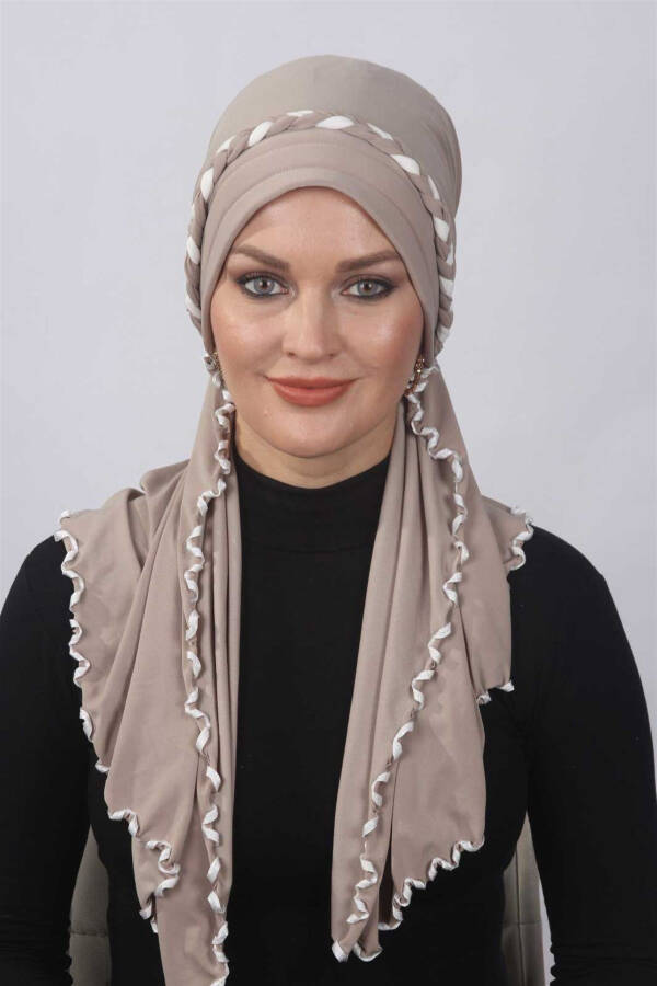 Frilly Ready Made Shawl Stone - 1