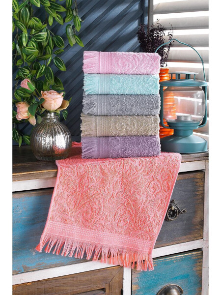 Fringe | 6-Piece 30x50 Cm Hand and Face Towel Set | Kitchen Towel - 1