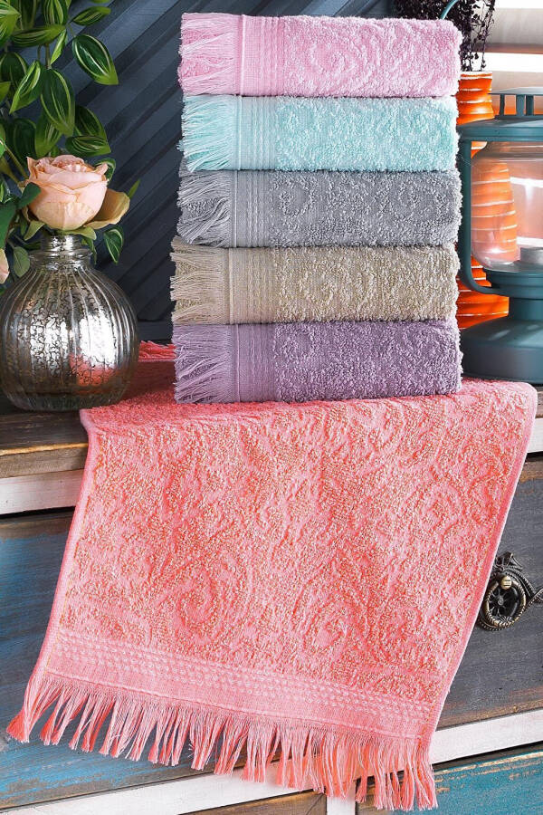 Fringe | 6-Piece 30x50 Cm Hand and Face Towel Set | Kitchen Towel - 15