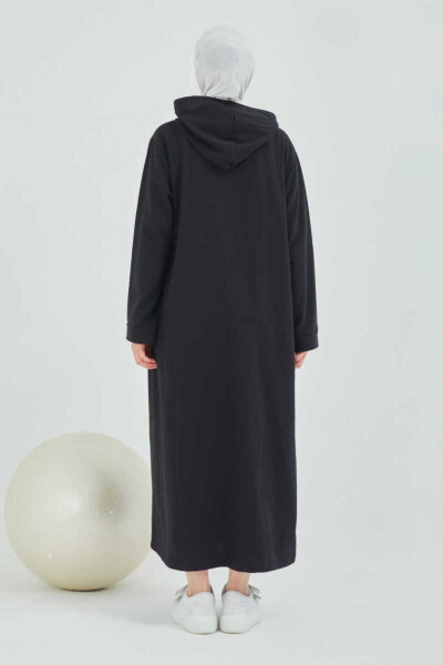 Front buttoned modest coat - 8