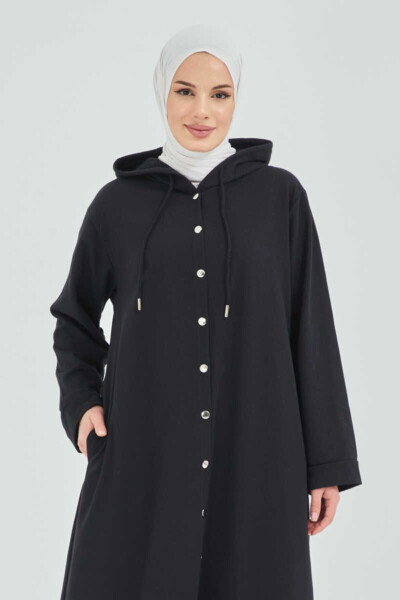 Front buttoned modest coat - 12