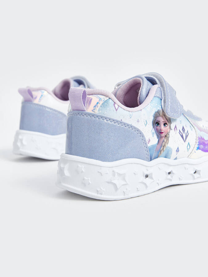 Frozen Printed Luminous Girls' Sport Shoes - 6