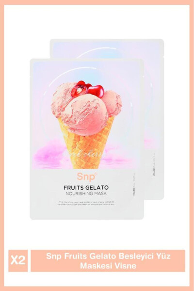 Fruıts Gelato Nourishing Face Mask Cherry 2-Pack - 2