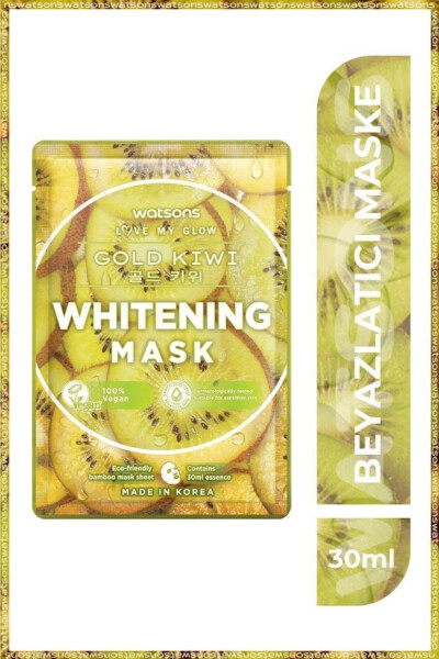 Fruity Mask Gold Kiwi Whitening Mask * 3 Pieces - 5