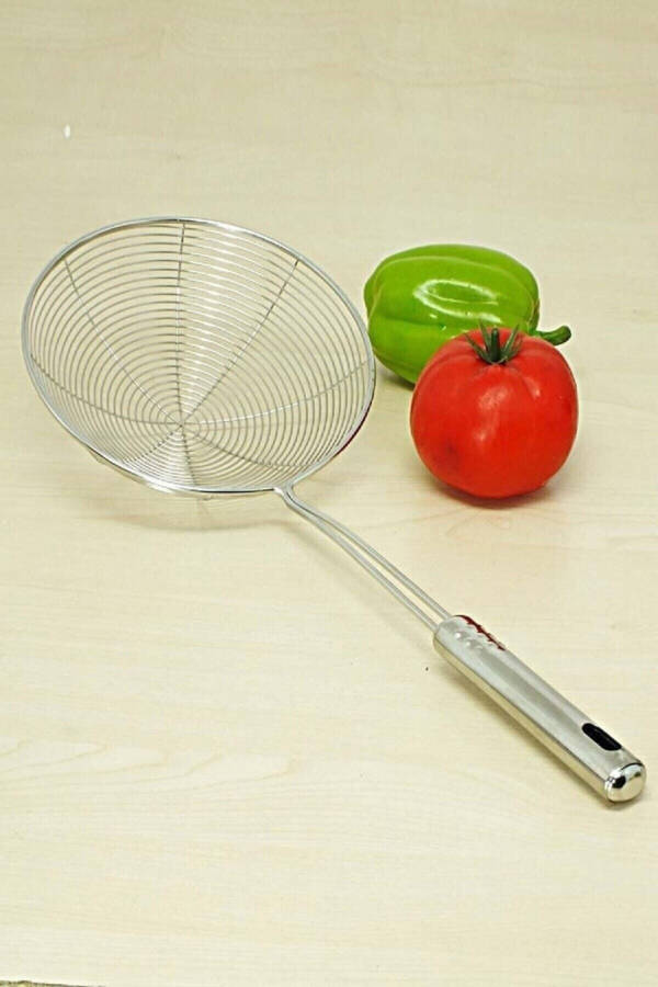 Fry Oil Tongs Strainer Steel Whisk Mixer Luxury Serving Set Colander Ladle Potato Peeler Julienne - 8