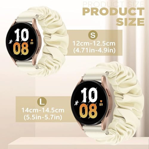 FTYQUEE Scrunchies Saat Kayışları 16mm 18mm 19mm 20mm 22mm Saat Kayışları ile Uyumludur Hızlı Çıkarma Yedek Bileklik, Esnek Kayış Kumaş Bantlar Erkekler Kadınlar için - 3