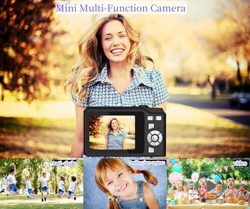 Fuomorz Digital Camera, 2.7inch TFT Kids Camera, with 16X Zoom Anti Shake Camera, Mini Camera Support Video/Selfie/Continuous Shooting, Supports up to 48 Million Pixels, for Boys Girls Kids - 3