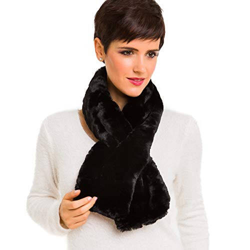 Fur Collar Scarf for Women Faux Fur Scarves Neck Shrug for Fall Winter Spring Coat Dress - 2