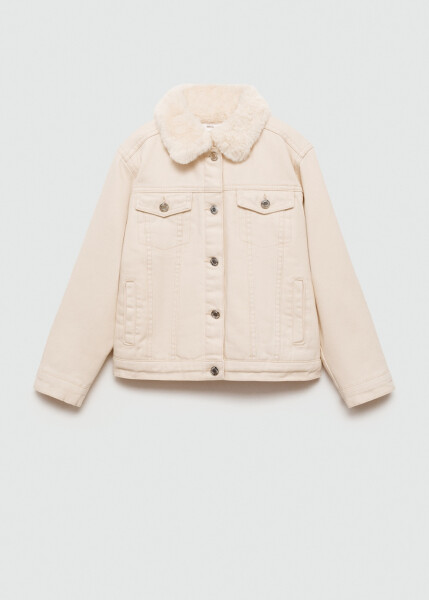 Fur lined jacket - Sand beige - 6