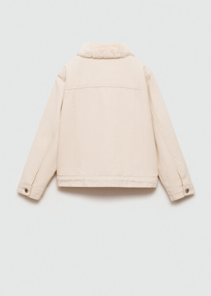 Fur lined jacket - Sand beige - 7