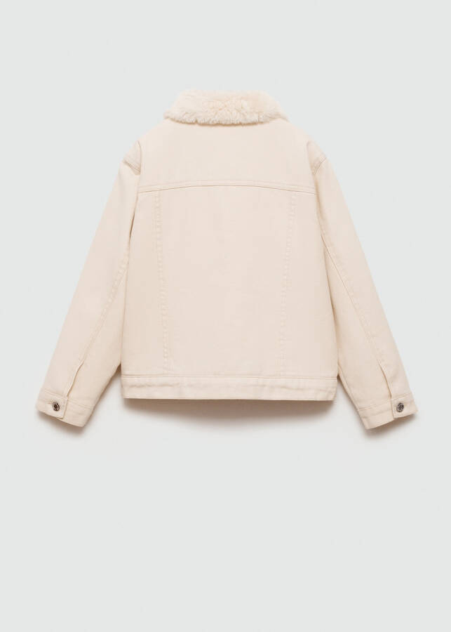 Fur lined jacket - Sand beige - 7