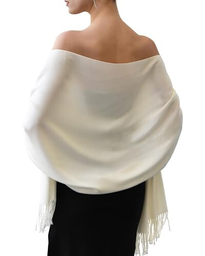 FURTALK Womens Pashmina Shawl Wraps Cashmere Feel Winter Scarf Soft Warm Blanket - 19