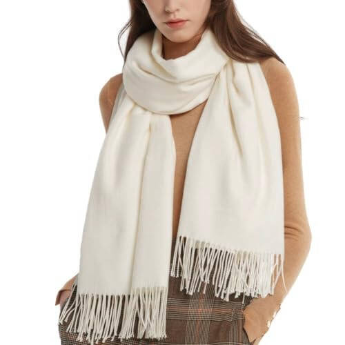 FURTALK Womens Pashmina Shawl Wraps Cashmere Feel Winter Scarf Soft Warm Blanket - 8