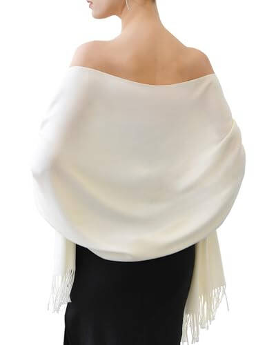 FURTALK Womens Pashmina Shawl Wraps Cashmere Feel Winter Scarf Soft Warm Blanket - 16