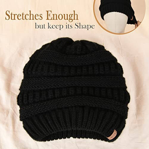 FURTALK Womens Winter Slouchy Beanie Hat Knit Warm Winter Hats for Women Soft Stretch Ski Cap Ladies Beanies - 12