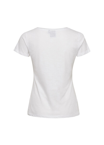 Футболка Hummel ALMA T-SHIRT S/S TEE белая женская - 7