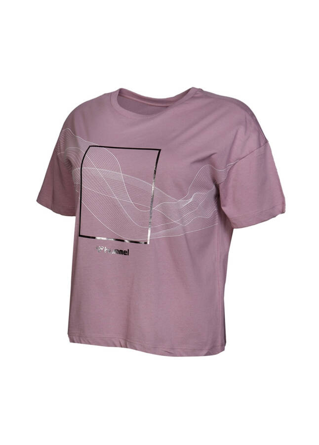 Футболка Hummel DIGNA T-Shirt S/S TEE фиолетовая женская - 6