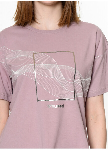 Футболка Hummel DIGNA T-Shirt S/S TEE фиолетовая женская - 10