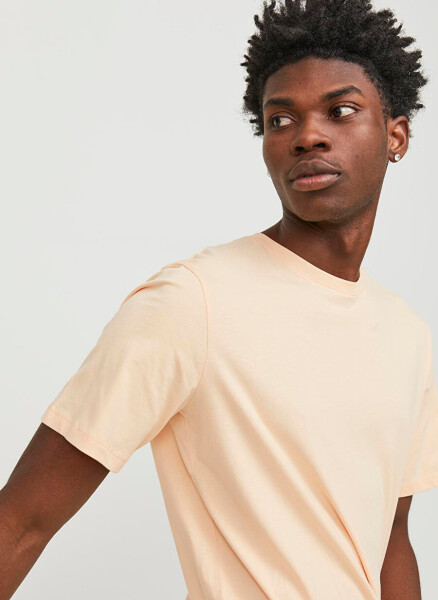 Футболка мужская Jack & Jones с круглым вырезом оранжевого цвета JJEORGANIC BASIC TEE SS O-NECK NOOS - 10