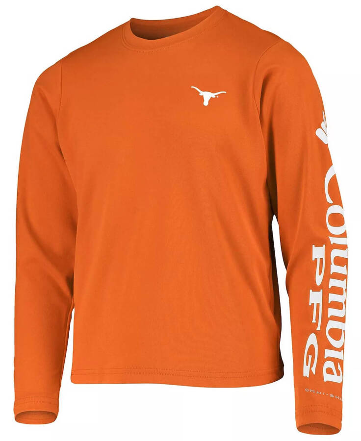 Футболка с длинным рукавом Omni-Shade для мальчиков Texas Orange Texas Longhorns PFG Terminal Tackle Оранжевый - 3