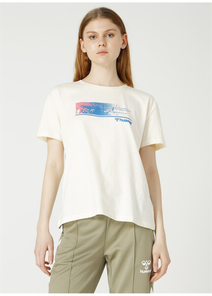 Футболка женская Hummel MESTAN T-SHIRT белая - 5