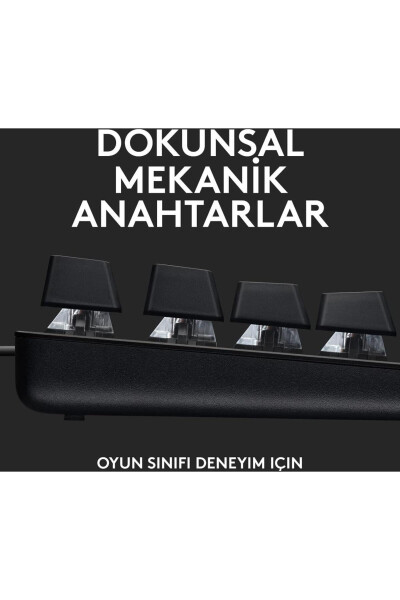 G G413 Se Tkl Aydınlatmalı Türkçe Q Mekanik Siyah Oyun Klavyesi - 920-010564 - 10