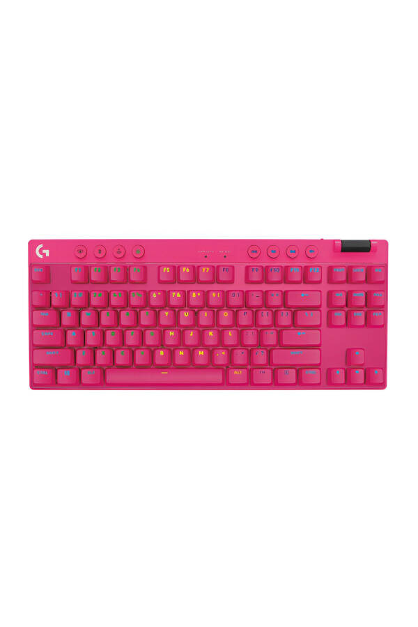 G Pro X Lightspeed Simsiz Taktil Inglizcha Q Magenta O'yin Klaviaturasi - 920-012159 - 2