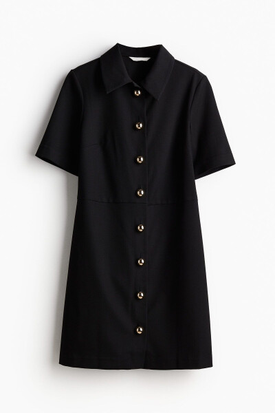 Gabardine Shirt Dress - 5