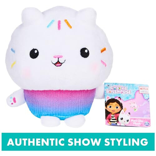 Gabbyning Qo'g'irchoq Uyi, 7 dyuymli Cakey Cat Purr-ific Plush o'yinchoq, 3 yosh va undan katta bolalar uchun o'yinchoqlar - 37