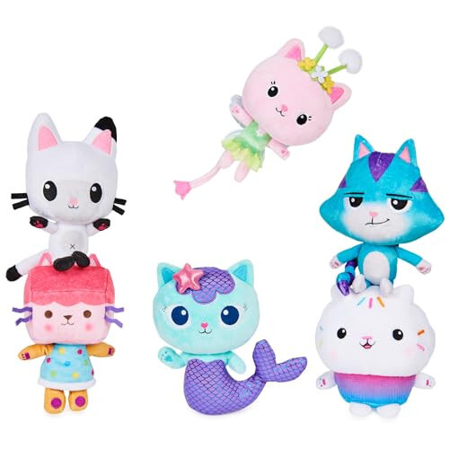 Gabby's Dollhouse, 7-inch Cakey Cat Purr-ific Plush Toy, Kids Toys for Ages 3 and Up - 39