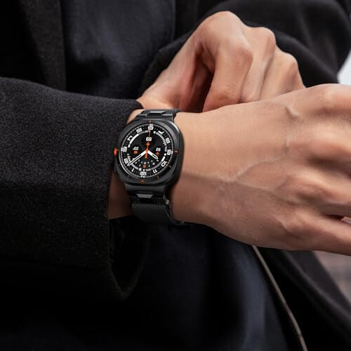 Galaxy Watch Ultra 47mm (2024) uchun AIRSPO Bandlar, Samsung Galaxy Watch 7 Ultra Band Erkaklar uchun Bo'shliqsiz Metall Biznes Bilaguzuk Tasmasi almashtirish Bilaguzuk - 19