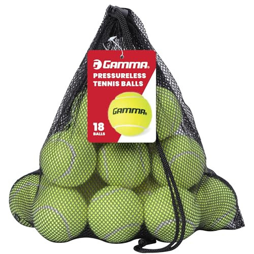 GAMMA Basınçsız Tenis Topu Çantaları, 10, 12, 18 ve 20'li Paket Boyutları, Tenis Dersleri ve Pratik, Daha Uzun Dayanıklılık ve Daha Fazla Sekme, Renkli Tenis Topları, Evcil Hayvan Oyuncakları, Köpek Topu, Tenis Antrenmanı, Koçluk - 1