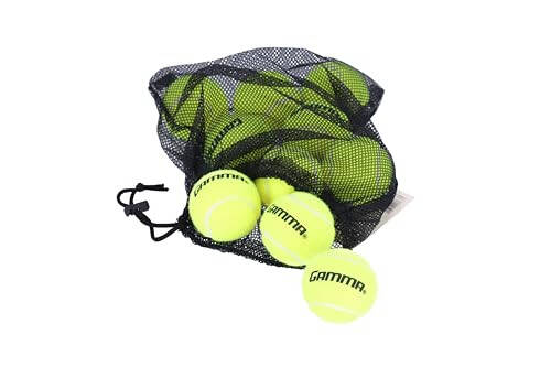 GAMMA Pressureless Tennis Ball Bags, 10, 12, 18, and 20 Pack Sizes, Tennis Lessons & Practice, Longer Durability & More Bounce, Colored Tennis Balls, Pet Toys, Dog Ball, Tennis Training, Coaching - 2