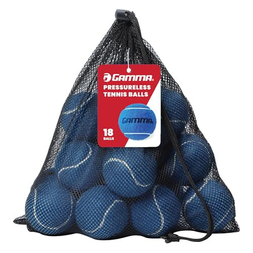 GAMMA Pressureless Tennis Ball Bags, 10, 12, 18, and 20 Pack Sizes, Tennis Lessons & Practice, Longer Durability & More Bounce, Colored Tennis Balls, Pet Toys, Dog Ball, Tennis Training, Coaching - 1