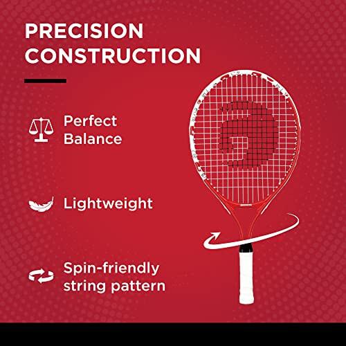 Gamma Sports Junior Tennis Racquet: Quick Kids 19 Inch Tennis Racket - Prestrung Youth Tennis Racquets for Boys and Girls - 93 Inch Head Size - 3