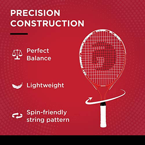 Gamma Sports Junior Tennis Racquet: Quick Kids 19 Inch Tennis Racket - Prestrung Youth Tennis Racquets for Boys and Girls - 93 Inch Head Size - 3