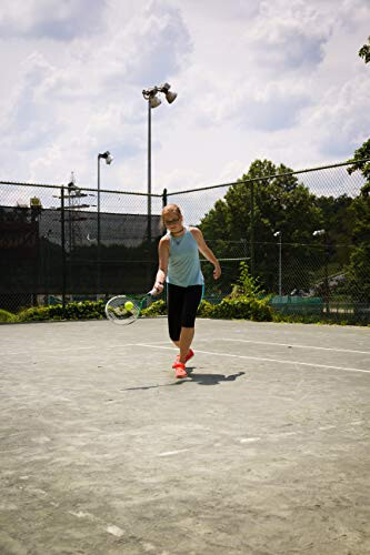 Gamma Sports Junior tennis raketi: Tez bolalar 19 dyuymli tennis raketi - Oldindan tortilgan yoshlar tennis raketkalari o'g'il va qiz bolalar uchun - 93 dyuymli bosh hajmi - 7