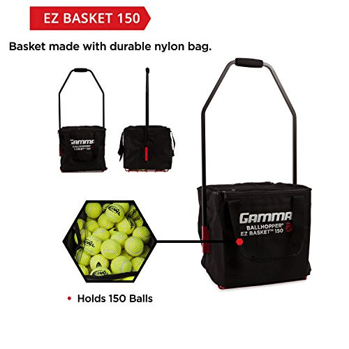 Gamma Sports Premium Tennis Teaching and Travel Baskets - Unique Sports Equipment, EZ Travel Ball Carriers, Portable Designs, Ideal Training Court Accessories - 3