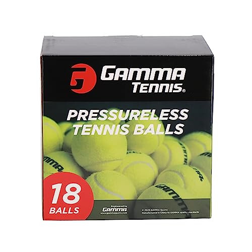 GAMMA Sports Pressureless Tennis Balls Box, Bulk Tennis Balls, Premium Tennis Accessories, 18, 36, 48, 75 Pack Sizes, Tennis Practice, Tennis Training, Pet Toys, Dog Ball, Coach, Indoor & Outdoor Play - 1