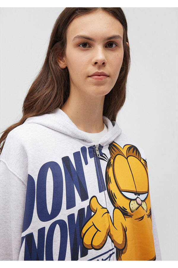 Garfield Baskılı Gri Sweatshirt 1S10274-88467 - 23