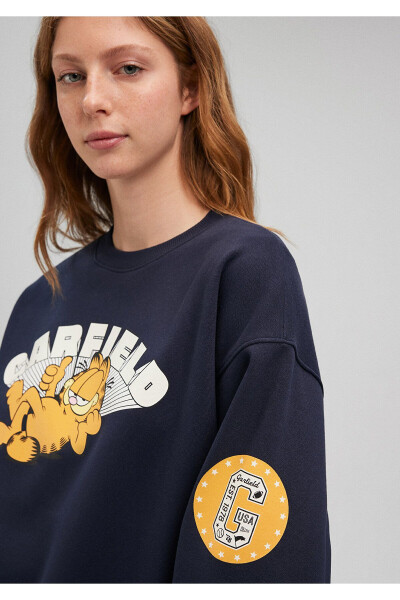 Garfield Baskılı Lacivert Sweatshirt 1S10110-82318 - 24