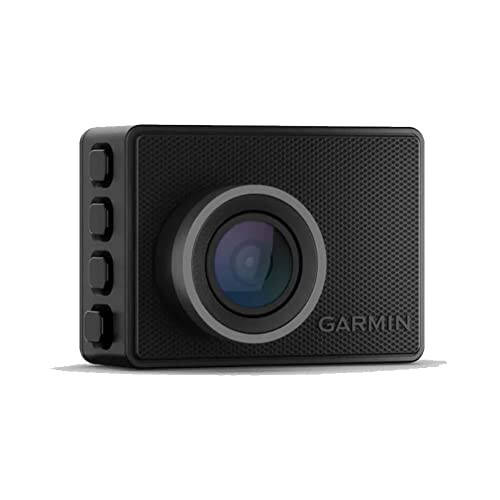 Garmin Dash Cam 47, 1080p и 140-градусное поле зрения, отслеживайте свой автомобиль во время отсутствия с помощью новых подключенных функций, голосового управления, компактный и незаметный, включает карту памяти - 1