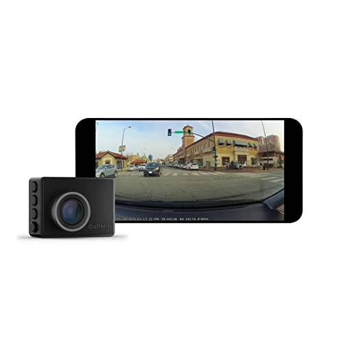 Garmin Dash Cam 47, 1080p и 140-градусное поле зрения, отслеживайте свой автомобиль во время отсутствия с помощью новых подключенных функций, голосового управления, компактный и незаметный, включает карту памяти - 5