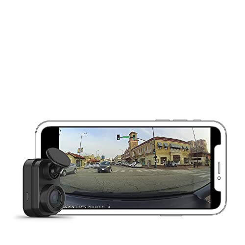 Garmin Dash Cam Mini 2, 1080p, 140-градусный угол обзора, запись при обнаружении инцидента и ткань серии Signature - 2