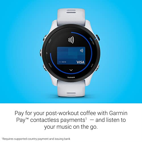 Garmin Forerunner® 255 Music, GPS-часы для бега с музыкой, расширенные аналитические данные, долговечный аккумулятор, белый - 5