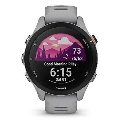 Garmin Forerunner® 255S, Умные часы для бега с GPS, меньшего размера, расширенные сведения, долговечный аккумулятор, порошково-серый, 41 мм - 2