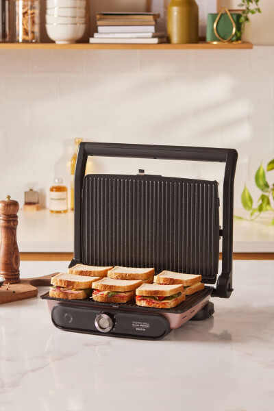 Gastro Grill Glass Premium 2400w Toaster & Grill Machine Rosegold - 2