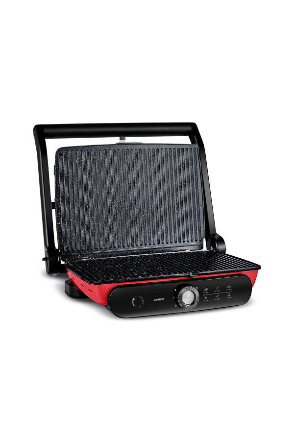 Gastro Grill Pro 2400Vт Grill va Toaster Mashinasi Qizil - 9